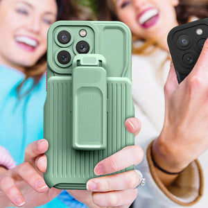 Casekis Outdoor Sports Back Clip Phone Case Matcha Green