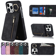 Load image into Gallery viewer, Casekis Card Holder Ring Phone Case Black

