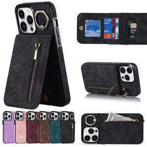 Casekis Card Holder Ring Phone Case Black