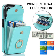 Muat gambar ke penampil Galeri, Casekis Cardholder RFID Phone Case Mint Green
