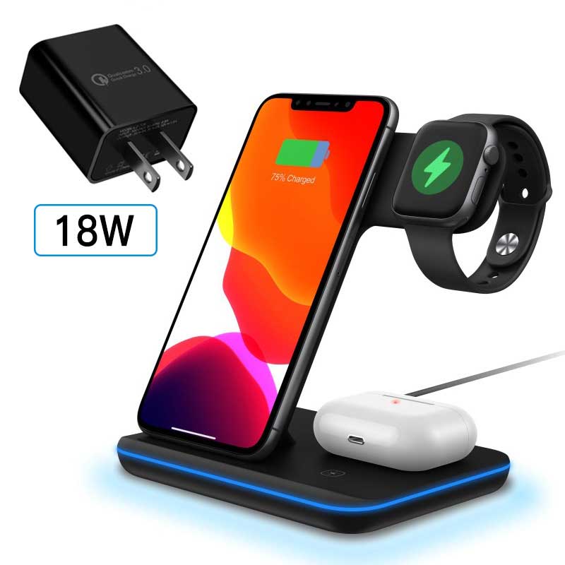 Casekis Wireless Charger for iPhone iWatch and Airpods
