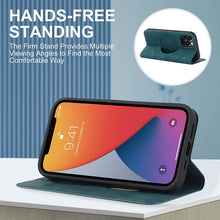 Load image into Gallery viewer, Casekis Wireless Charging Magnetic Wallet Phone Case Blue
