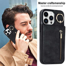 Muat gambar ke penampil Galeri, Casekis Card Holder Ring Phone Case Black
