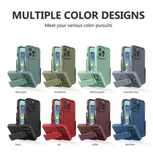 Casekis Outdoor Sports Back Clip Phone Case Army Green
