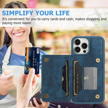 Muat gambar ke penampil Galeri, Casekis Magnetic Cardholder Phone Case Blue
