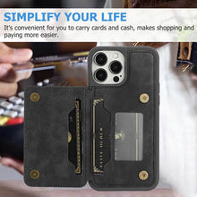 Cargar imagen en el visor de la galería, Casekis Magnetic Cardholder Phone Case Black
