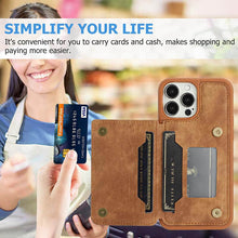 Cargar imagen en el visor de la galería, Casekis Magnetic Cardholder Phone Case Brown
