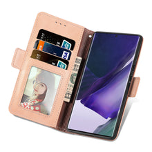Load image into Gallery viewer, Casekis Plaid Wallet Phone Case Rose Gold
