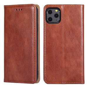Leather Magnet Flip Wallet Phone Case For Apple iPhone - Casekis