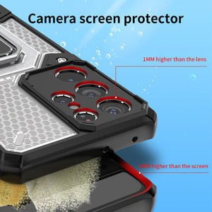 Casekis Super Cooling Armor Ring Honeycomb style Case for Galaxy
