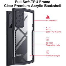 Load image into Gallery viewer, ANTI-FALL Slim Clear Back with Shockproof Soft TPU Bumper Frame Cover for Samsung Galaxy Note 20/ Note 20 Ultra - Casekis
