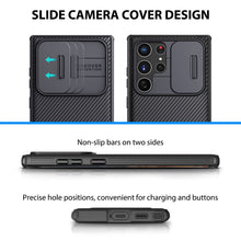 Lade das Bild in den Galerie-Viewer, Casekis Slide Phone Lens Protection Black Case for Galaxy S22 Ultra 5G
