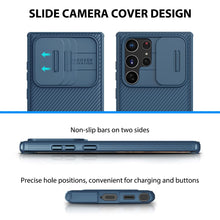 Load image into Gallery viewer, Casekis Slide Phone Lens Protection Blue Case for Galaxy S22 Ultra 5G
