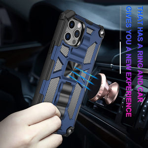 Casekis Armor Shockproof With Kickstand Phone Case Blue