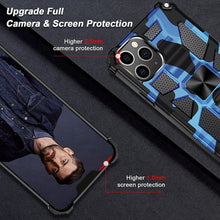 画像をギャラリービューアに読み込む, Casekis Armor Shockproof With Kickstand Phone Case Dark Blue Camouflage
