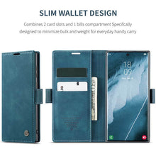 Load image into Gallery viewer, Casekis Retro Wallet Case Blue
