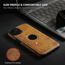 画像をギャラリービューアに読み込む, Luxury Leather Business Phone Case For iPhone
