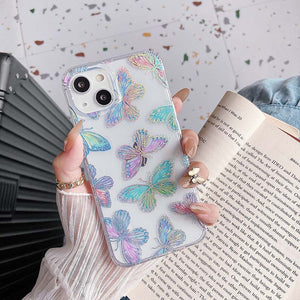 Casekis Shiny Butterfly Phone Case for iPhone
