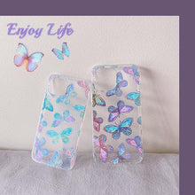Load image into Gallery viewer, Casekis Shiny Butterfly Phone Case for iPhone
