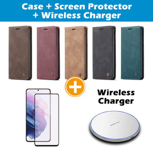 Casekis Retro Wallet Case For Galaxy S22 Plus 5G