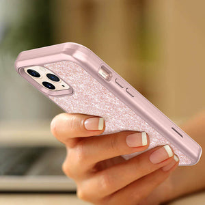 Crystal Glitter Shockproof Protective Phone Case For Women With Free Screen Protector - Casekis