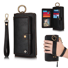 Load image into Gallery viewer, Casekis Leather Detachable Magnetic Wallet Case For Galaxy
