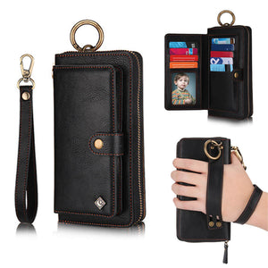 Casekis Leather Detachable Magnetic Wallet Case For Galaxy