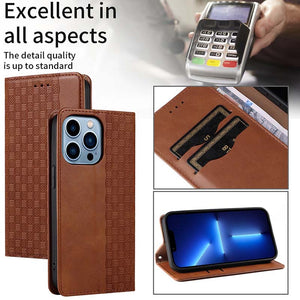 Casekis Leather Embossed Phone Case for iPhone