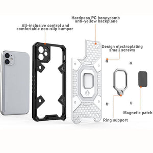 Casekis Super Cooling Armor Ring Honeycomb style Case for iPhone