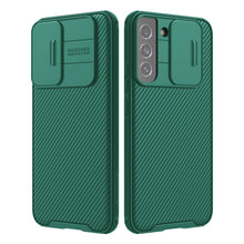 Load image into Gallery viewer, Casekis Slide Phone Lens Protection Blue Case for Galaxy S22 Plus 5G
