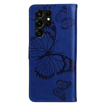画像をギャラリービューアに読み込む, Casekis Embossed Butterfly Wallet Phone Case Blue
