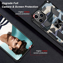 Load image into Gallery viewer, Casekis Armor Shockproof With Kickstand Phone Case Light Blue Camouflage

