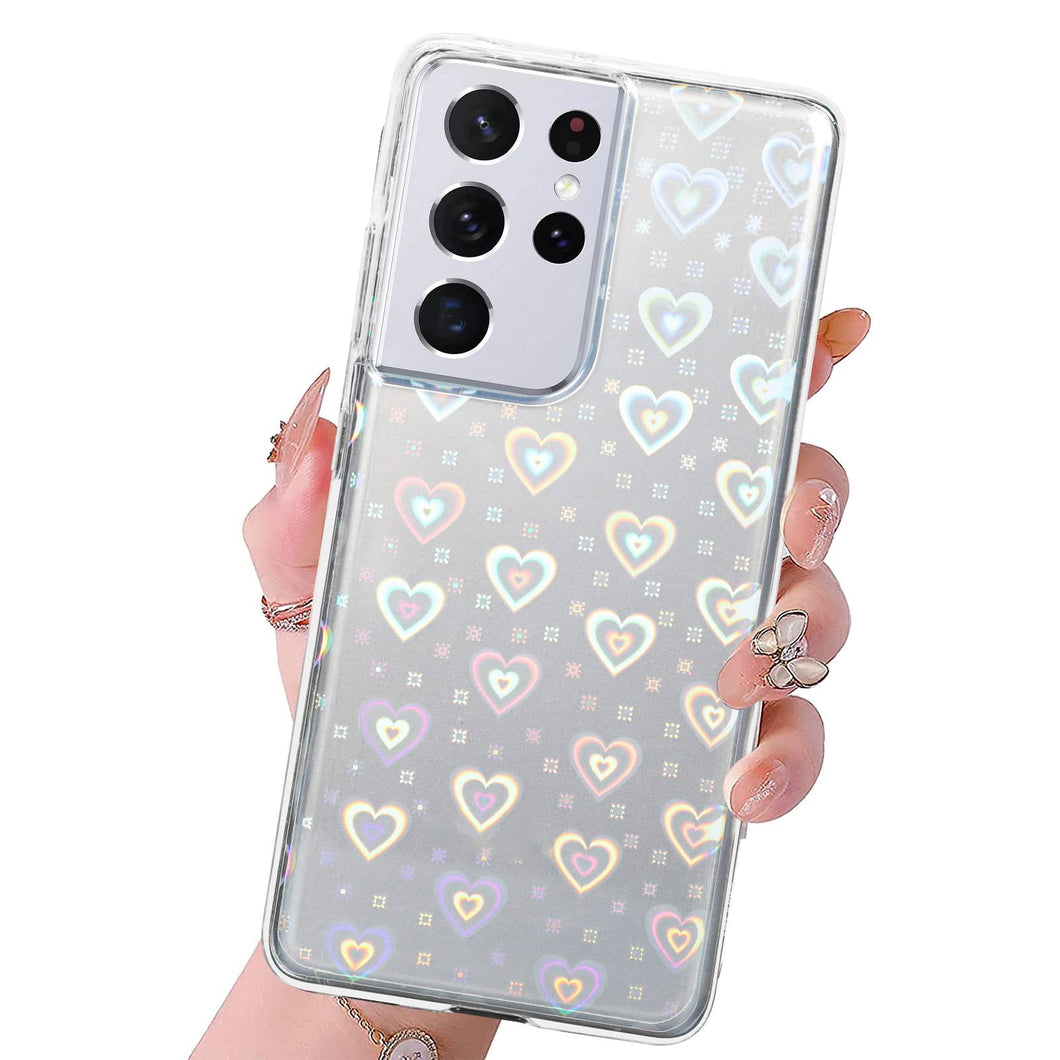 Casekis Holographic Heart Phone Case