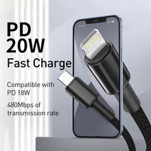 Load image into Gallery viewer, USB-C to Lightning Charge Cable PD 20W for iPhone
