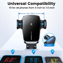 Load image into Gallery viewer, 15W Qi Car Phone Holder Wireless Car Charger

