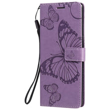 画像をギャラリービューアに読み込む, Casekis Embossed Butterfly Wallet Phone Case Purple
