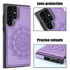 Casekis Mandala Embossed Phone Case for Galaxy S22 Ultra 5G