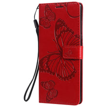 画像をギャラリービューアに読み込む, Casekis Embossed Butterfly Wallet Phone Case Red
