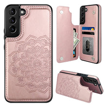 Load image into Gallery viewer, Casekis Mandala Embossed Phone Case for Galaxy S22 Plus 5G Rose Gold
