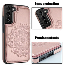 Load image into Gallery viewer, Casekis Mandala Embossed Phone Case for Galaxy S22 Plus 5G Rose Gold
