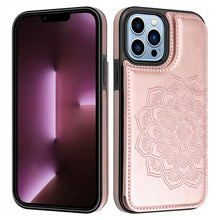 Load image into Gallery viewer, Casekis Mandala Embossed Phone Case Rose Gold
