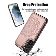 Load image into Gallery viewer, Casekis Mandala Embossed Phone Case for Galaxy S22 Plus 5G Rose Gold
