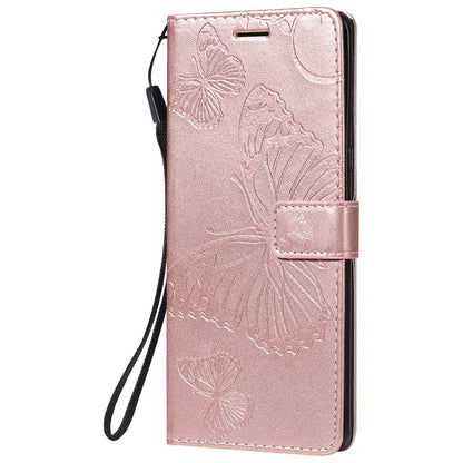 Casekis Embossed Butterfly Wallet Phone Case Rose Gold