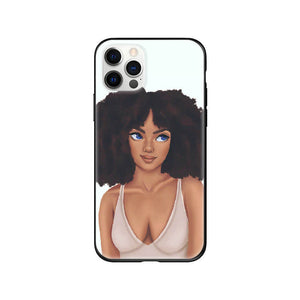 Fashion Girl Phone Case With Tempered Glass Screen Protector - Casekis