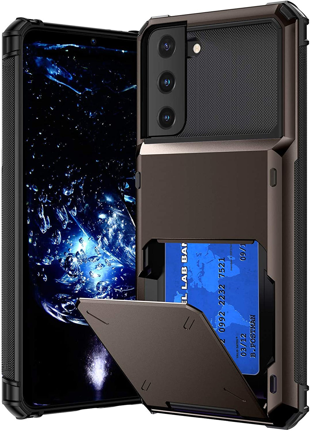 [Casekis] Travel Wallet Folder Card Slot Holder Case For Samsung S21/S21+ - Casekis