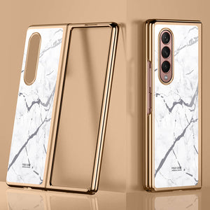 Casekis Plating Glass Phone Case for Galaxy Z Fold 3 5G