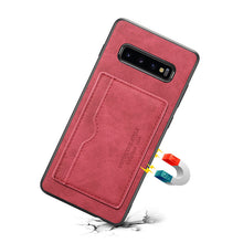 Load image into Gallery viewer, Casekis New Leather Adsorption Card Holder Cover Case for Samsung - Casekis
