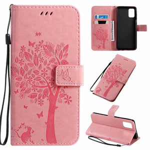 Casekis Cat Tree Premium Leather Flip Wallet Phone Case For Samsung - Casekis