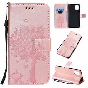Casekis Cat Tree Premium Leather Flip Wallet Phone Case For Samsung - Casekis