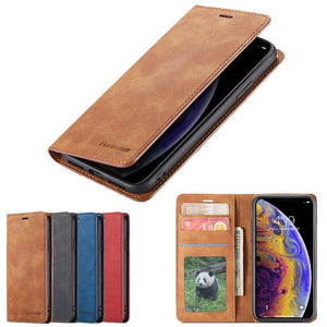 Luxury Leather Flip Wallet Case Cover For Samsung - Casekis